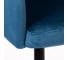 Кресло Tetchair LA FONTAIN 004 вельвет/металл, 60x57x84 см, синий HLR 63/черный 2 шт 15190 8
