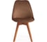 Стул Tetchair TULIP SOFT 74 вельвет/дерево, 54x47x83 см, коричневый HLR11/натуральный, 4 шт 15218 5