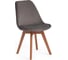 Стул Tetchair TULIP SOFT 74 вельвет/дерево, 54x47x83 см, светло-серый HLR19/натуральный, 4 шт 15214 1