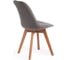 Стул Tetchair TULIP SOFT 74 вельвет/дерево, 54x47x83 см, светло-серый HLR19/натуральный, 4 шт 15214 3