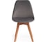 Стул Tetchair TULIP SOFT 74 вельвет/дерево, 54x47x83 см, светло-серый HLR19/натуральный, 4 шт 15214 5