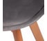 Стул Tetchair TULIP SOFT 74 вельвет/дерево, 54x47x83 см, светло-серый HLR19/натуральный, 4 шт 15214 7