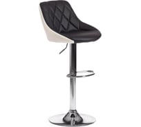Барный стул Tetchair MESSY KY704C металл/экокожа, 47x48x84-105 см, 2 шт черный/белый/хром 15099