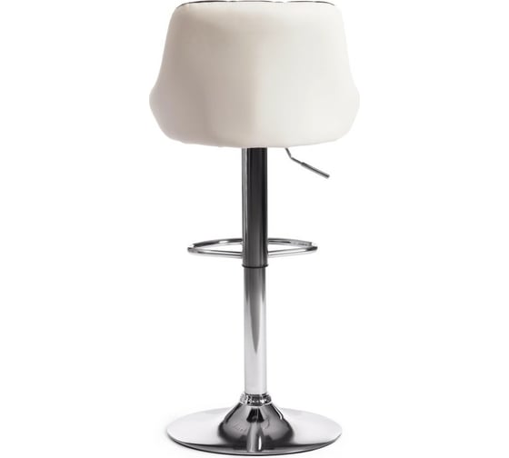 Барный стул Tetchair MESSY KY704C металл/экокожа, 47x48x84-105 см, 2 шт черный/белый/хром 15099