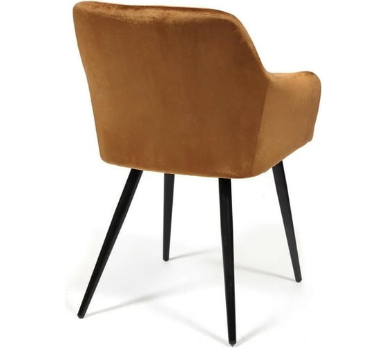 Кресло Tetchair BEATA 8266 металл/ткань, 56x60x82 см, коричневый G-062-61/черный 2 шт 13632