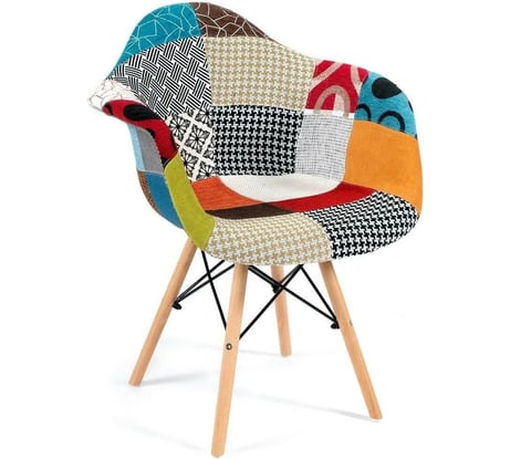 Кресло Tetchair CINDY SOFT EAMES 101 дерево береза/металл/мягкое сиденье/ткань, 65x62x80 см, 4 шт 13191