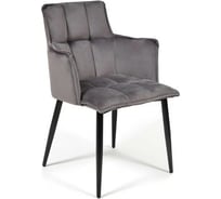 Кресло Tetchair SASKIA 8283 металл/ткань, 55x61x85 см, 2 шт серый G-062-40/черный 13633