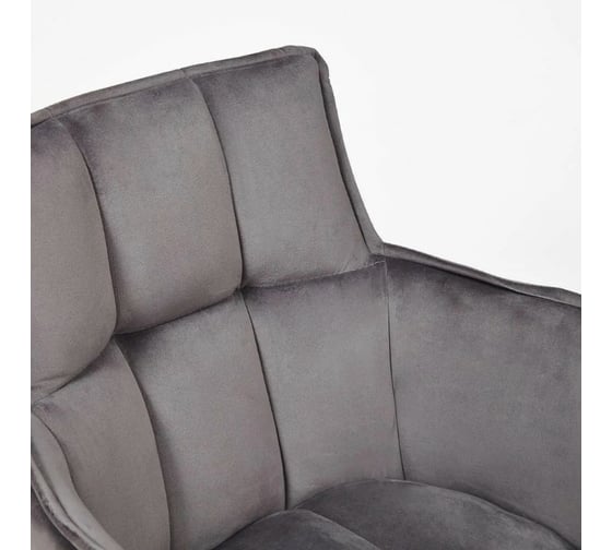 Кресло Tetchair SASKIA 8283 металл/ткань, 55x61x85 см, 2 шт серый G-062-40/черный 13633