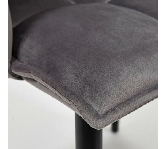 Кресло Tetchair SASKIA 8283 металл/ткань, 55x61x85 см, 2 шт серый G-062-40/черный 13633