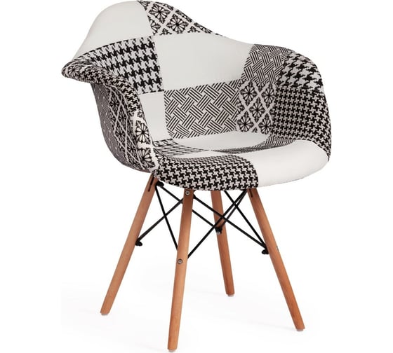 Кресло Tetchair CINDY SOFT EAMES 101 дерево береза/металл/мягкое сиденье/ткань, 61x60x80 см, 4 шт 15183 1