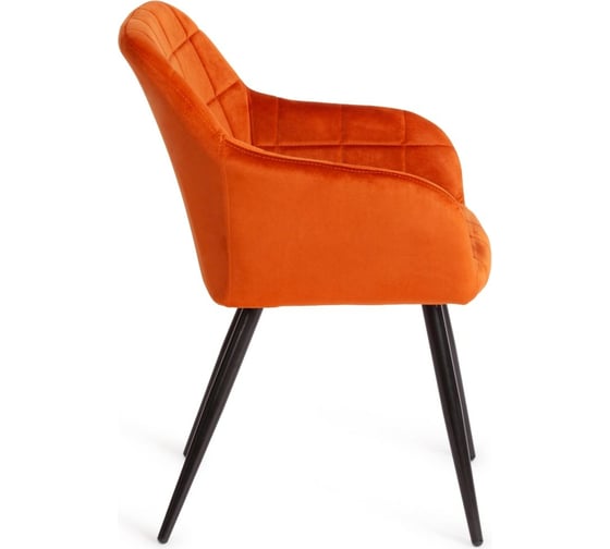 Кресло Tetchair BEATA 8266 металл/ткань, 56x60x82 см, рыжий/черный, 2 шт G062-24 14155