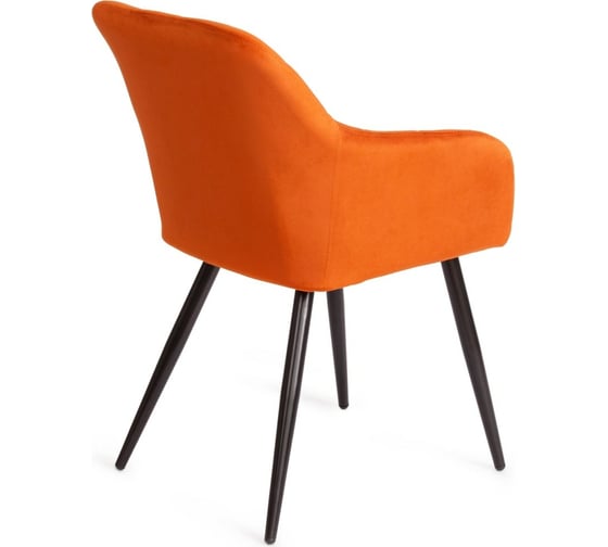 Кресло Tetchair BEATA 8266 металл/ткань, 56x60x82 см, рыжий/черный, 2 шт G062-24 14155