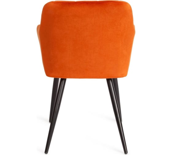 Кресло Tetchair BEATA 8266 металл/ткань, 56x60x82 см, рыжий/черный, 2 шт G062-24 14155