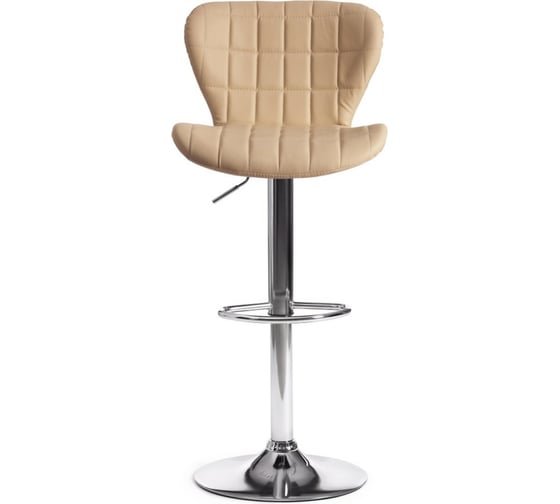 Барный стул Tetchair AVIONIC KY712A металл/экокожа, 45x53x86-107 см, 2 шт бежевый/хром 15097