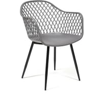 Кресло Tetchair DIEGO 8003 металл/пластик, 55x60x82,5 см, серый/черный, 4 шт 13611