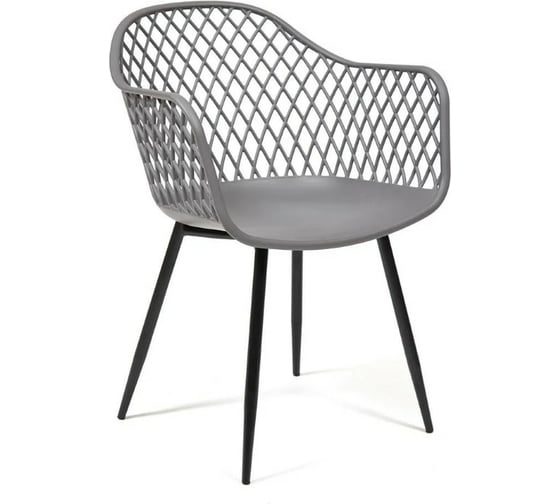 Кресло Tetchair DIEGO 8003 металл/пластик, 55x60x82,5 см, серый/черный, 4 шт 13611 1