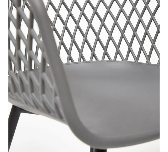 Кресло Tetchair DIEGO 8003 металл/пластик, 55x60x82,5 см, серый/черный, 4 шт 13611