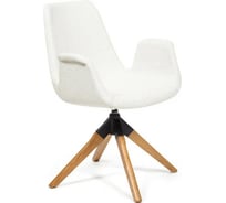 Кресло Tetchair ROKIN DM4273A дерево, металл, ткань, 63x62x90 см, белый 01-white 13589