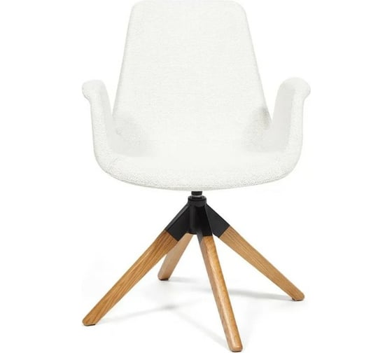 Кресло Tetchair ROKIN DM4273A дерево, металл, ткань, 63x62x90 см, белый 01-white 13589