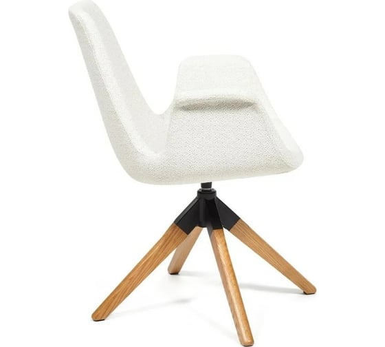 Кресло Tetchair ROKIN DM4273A дерево, металл, ткань, 63x62x90 см, белый 01-white 13589