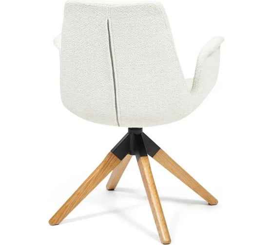 Кресло Tetchair ROKIN DM4273A дерево, металл, ткань, 63x62x90 см, белый 01-white 13589