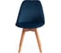 Стул Tetchair TULIP SOFT 74 вельвет/дерево, 54x47x83 см, синий HLR 63/натуральный, 4 шт 15220 5