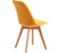 Стул Tetchair TULIP SOFT 74 вельвет/дерево, 54x47x83 см, желтый HLR 15847 3