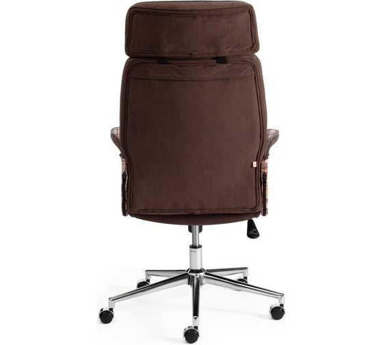 Кресло Tetchair CHARM флок/ткань, коричневый/серый, 06/bourbon 07 15838