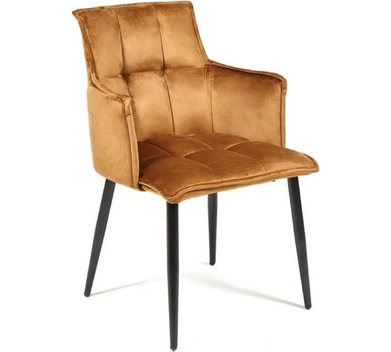 Кресло Tetchair SASKIA 8283 металл/ткань, 55x61x85 см, 2 шт коричневый G-062-61/черный 13634 1