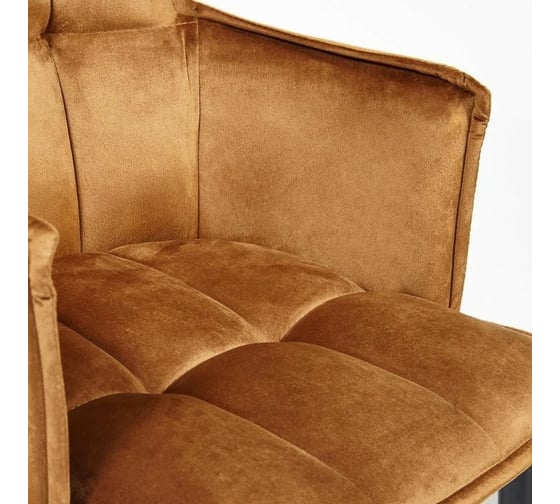 Кресло Tetchair SASKIA 8283 металл/ткань, 55x61x85 см, 2 шт коричневый G-062-61/черный 13634