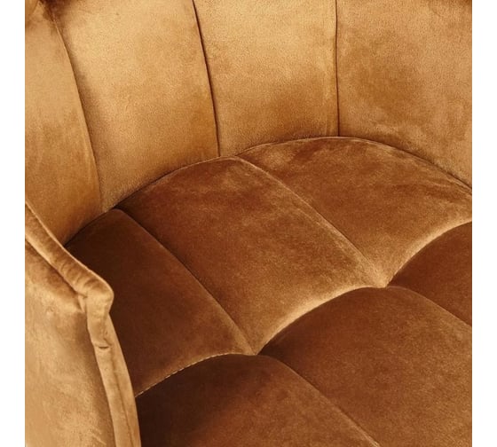Кресло Tetchair SASKIA 8283 металл/ткань, 55x61x85 см, 2 шт коричневый G-062-61/черный 13634