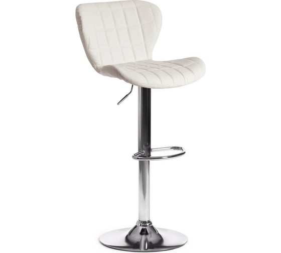 Барный стул Tetchair AVIONIC KY712A металл/экокожа, 45x53x86-107 см, 2 шт белый/хром 15095