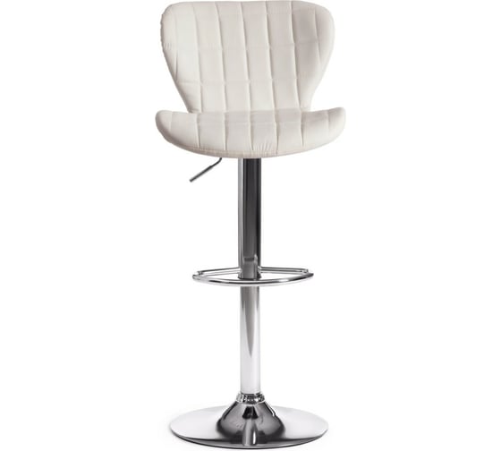 Барный стул Tetchair AVIONIC KY712A металл/экокожа, 45x53x86-107 см, 2 шт белый/хром 15095