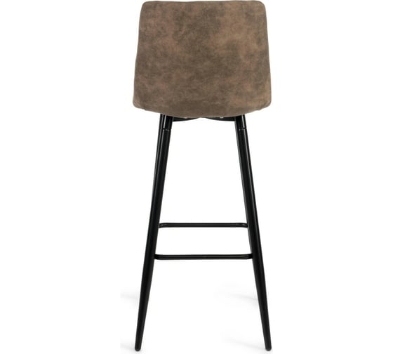 Барный стул Tetchair SPICE 8078 металл, ткань наппа, 51x42x104 см, светло-коричневый/черный 13291