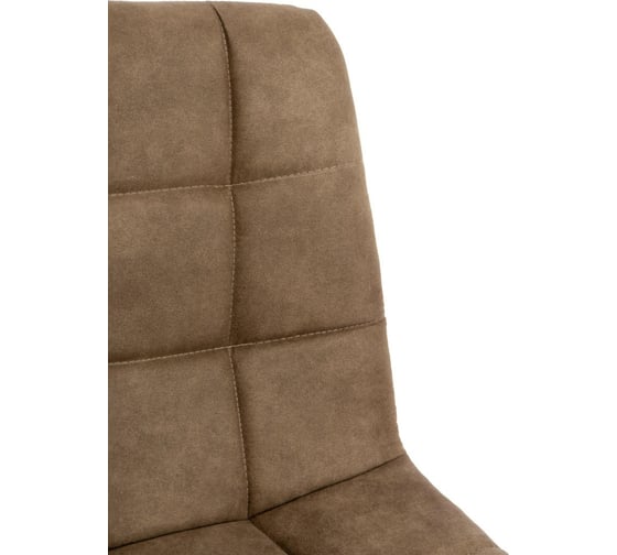 Барный стул Tetchair SPICE 8078 металл, ткань наппа, 51x42x104 см, светло-коричневый/черный 13291