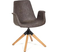 Кресло Tetchair ROKIN DM4273A дерево, металл, ткань, 63x62x90 см, коричневый western brown 13590