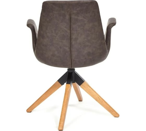 Кресло Tetchair ROKIN DM4273A дерево, металл, ткань, 63x62x90 см, коричневый western brown 13590