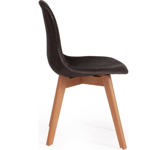 Стул Tetchair CINDY SOFT C1021F1 вельвет/дерево, 53x45x81 см, серый HLR 24/натуральный, 4 шт 15207