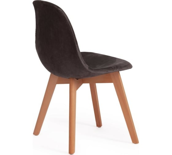 Стул Tetchair CINDY SOFT C1021F1 вельвет/дерево, 53x45x81 см, серый HLR 24/натуральный, 4 шт 15207
