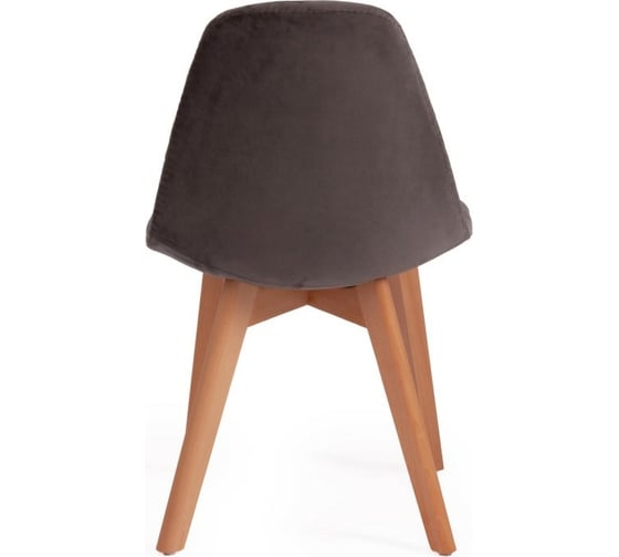Стул Tetchair CINDY SOFT C1021F1 вельвет/дерево, 53x45x81 см, серый HLR 24/натуральный, 4 шт 15207