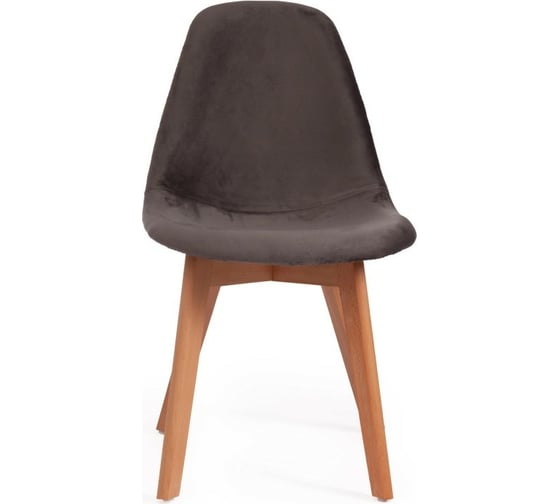 Стул Tetchair CINDY SOFT C1021F1 вельвет/дерево, 53x45x81 см, серый HLR 24/натуральный, 4 шт 15207