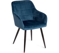 Кресло Tetchair BEATA 8266 металл/ткань, 56x60x82 см, 2 шт синий G062-48/черный 14157