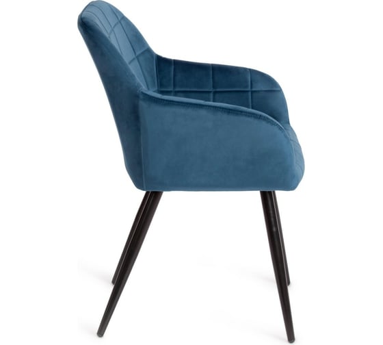 Кресло Tetchair BEATA 8266 металл/ткань, 56x60x82 см, 2 шт синий G062-48/черный 14157