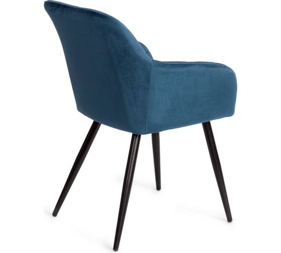Кресло Tetchair BEATA 8266 металл/ткань, 56x60x82 см, 2 шт синий G062-48/черный 14157