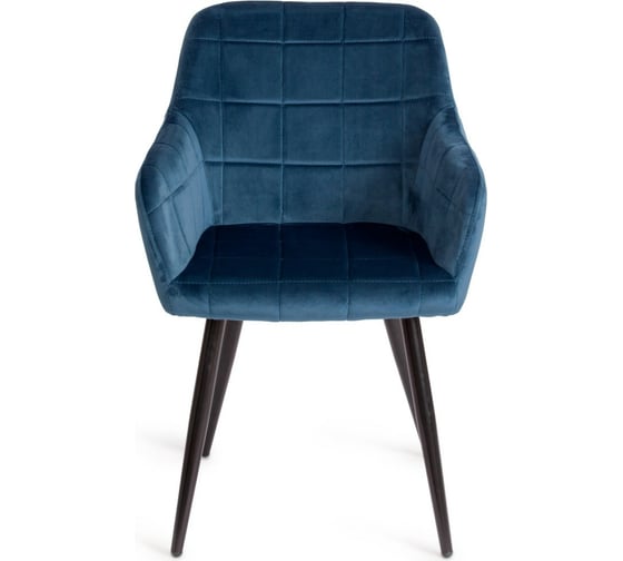 Кресло Tetchair BEATA 8266 металл/ткань, 56x60x82 см, 2 шт синий G062-48/черный 14157