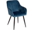 Кресло Tetchair BEATA 8266 металл/ткань, 56x60x82 см, 2 шт синий G062-48/черный 14157 1