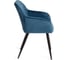 Кресло Tetchair BEATA 8266 металл/ткань, 56x60x82 см, 2 шт синий G062-48/черный 14157 2
