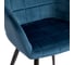 Кресло Tetchair BEATA 8266 металл/ткань, 56x60x82 см, 2 шт синий G062-48/черный 14157 7
