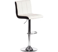 Барный стул Tetchair BARBER KY711D металл/экокожа, 43x50x92-103 см, 2 шт белый/черный/хром 15094