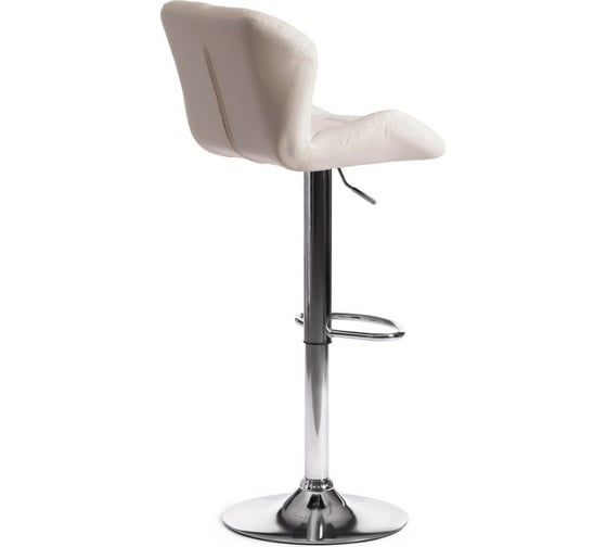 Барный стул Tetchair BIAGGIO KY717 металл/экокожа, 44x50x83-103 см, 2 шт белый/хром 15100